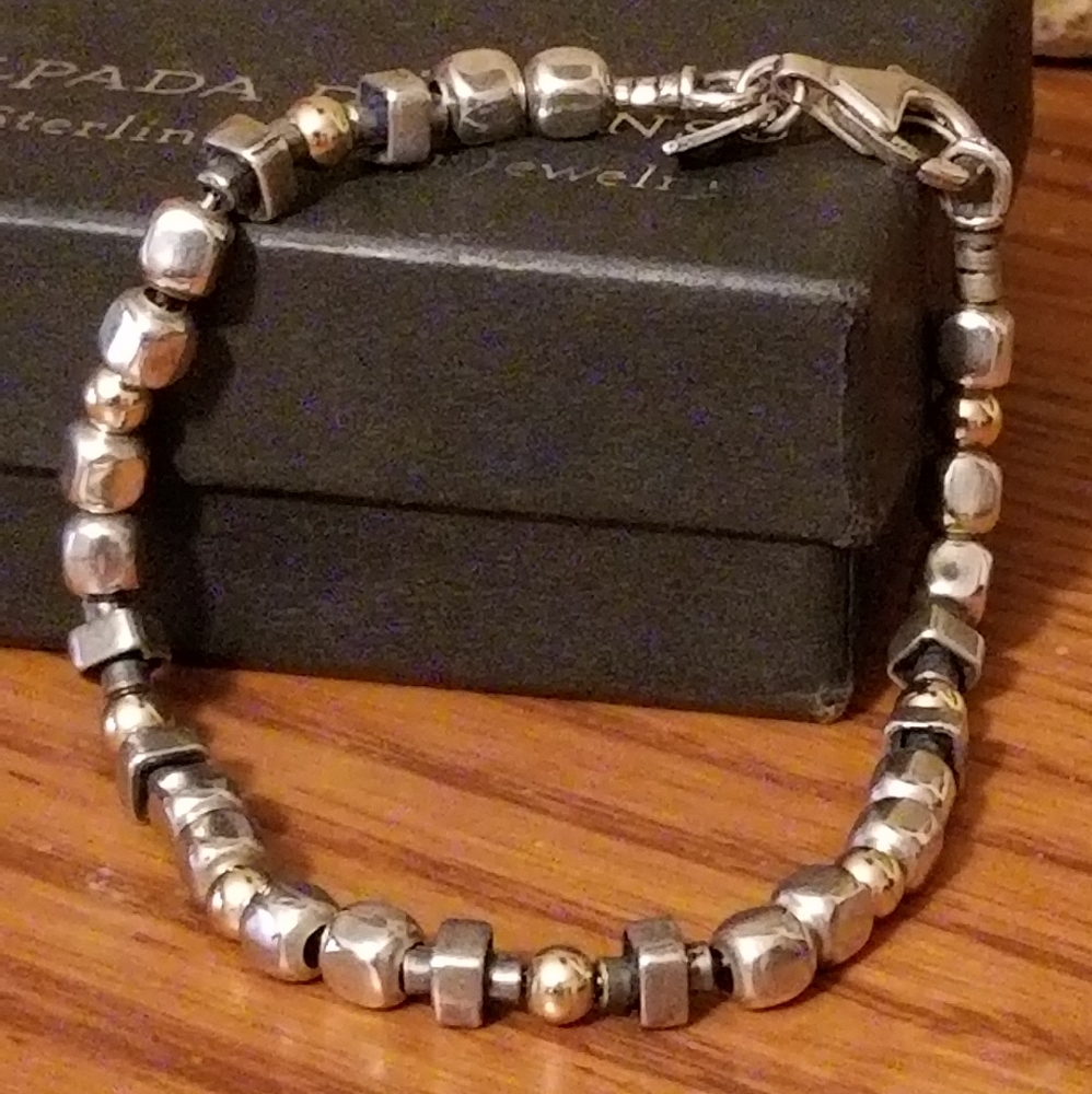 Silpada Sterling Silver & 14k Gold Bracelet